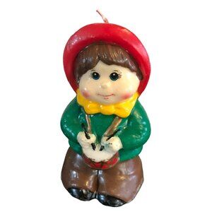 VTG Jasco Drummer Boy Candle 1981 Christmas Spirit 5.5" Hand Painted
